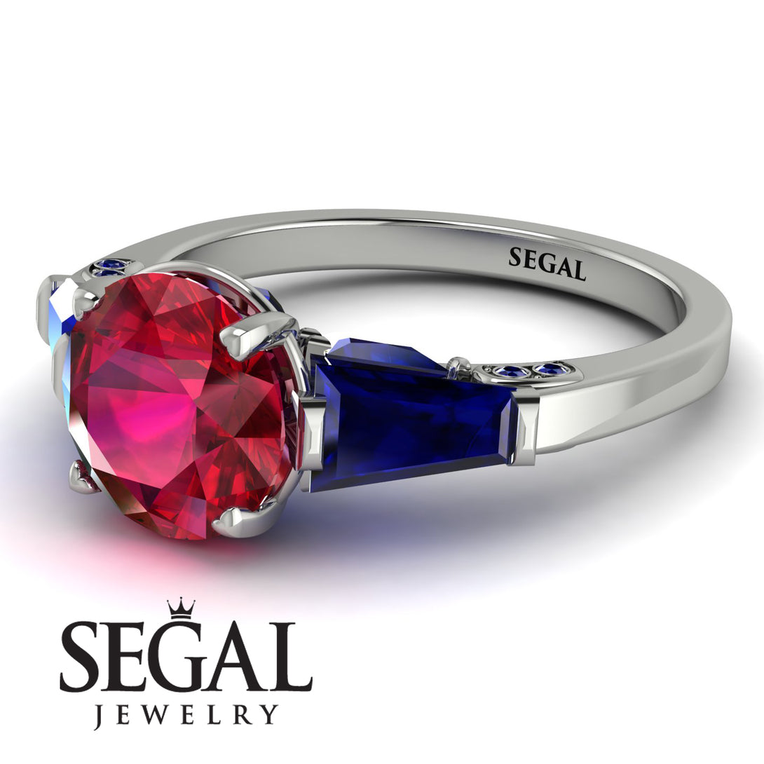 Glamorous Custom Ruby Ring - Harley No. 72