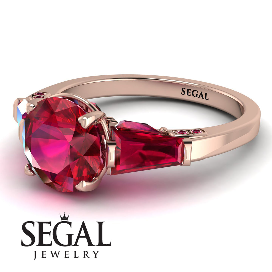Glamorous Custom Ruby Ring - Harley No. 56