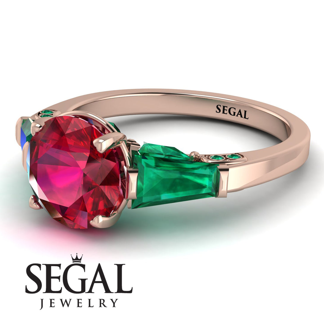 Glamorous Custom Ruby Ring - Harley No. 26