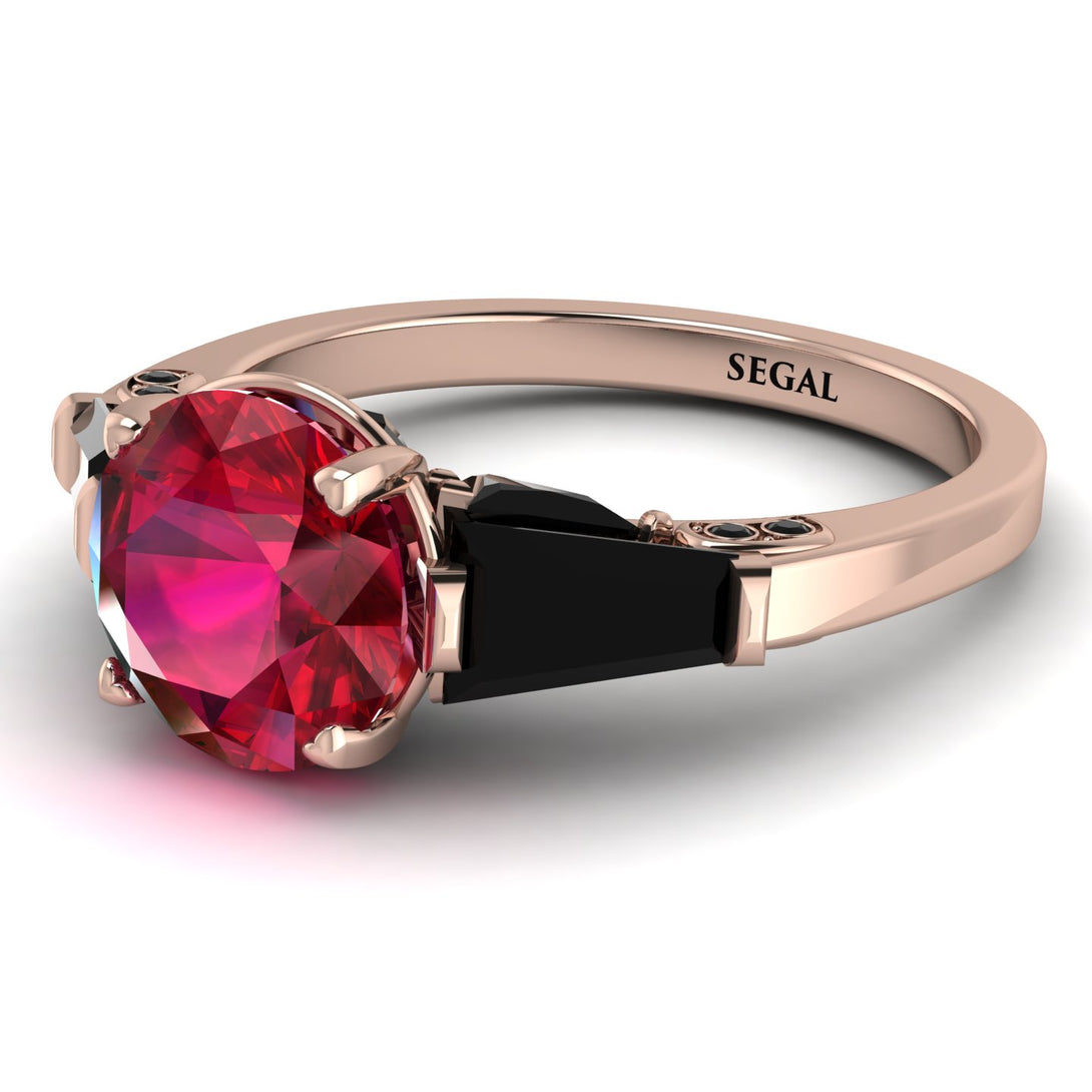 Glamorous Custom Ruby Ring - Harley No. 41