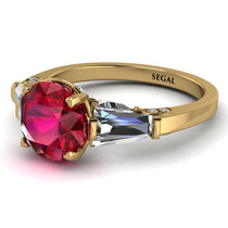 Glamorous Custom Ruby Ring - Harley No. 10 image 1