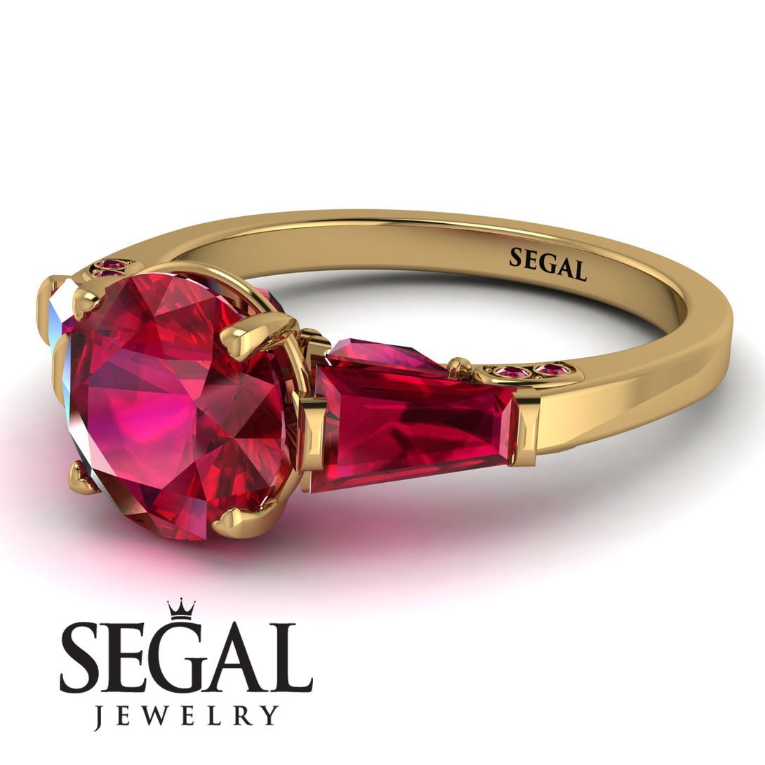 Glamorous Custom Ruby Ring - Harley No. 55