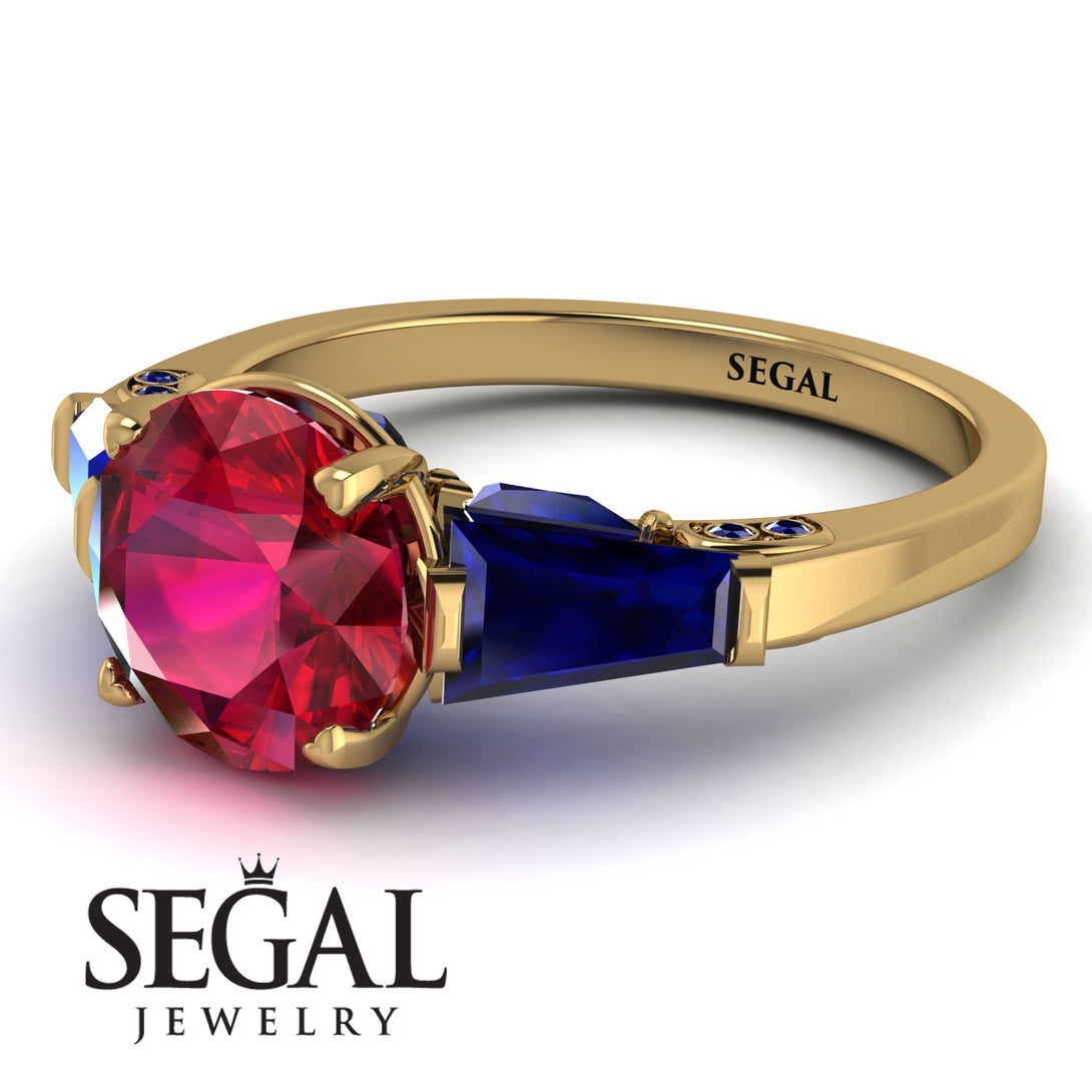 Glamorous Custom Ruby Ring - Harley No. 70