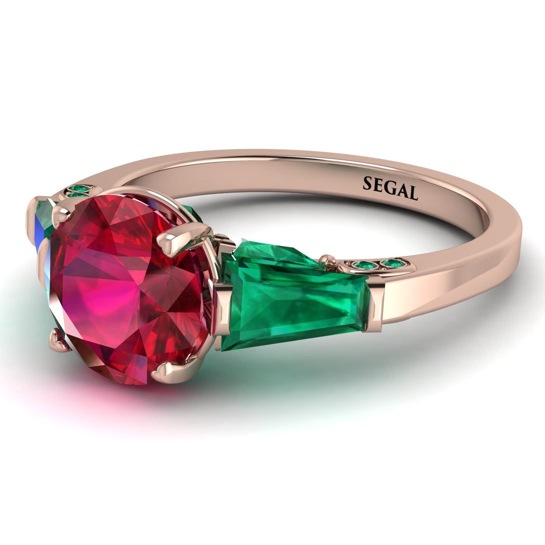 Glamorous Custom Ruby Ring - Harley No. 26