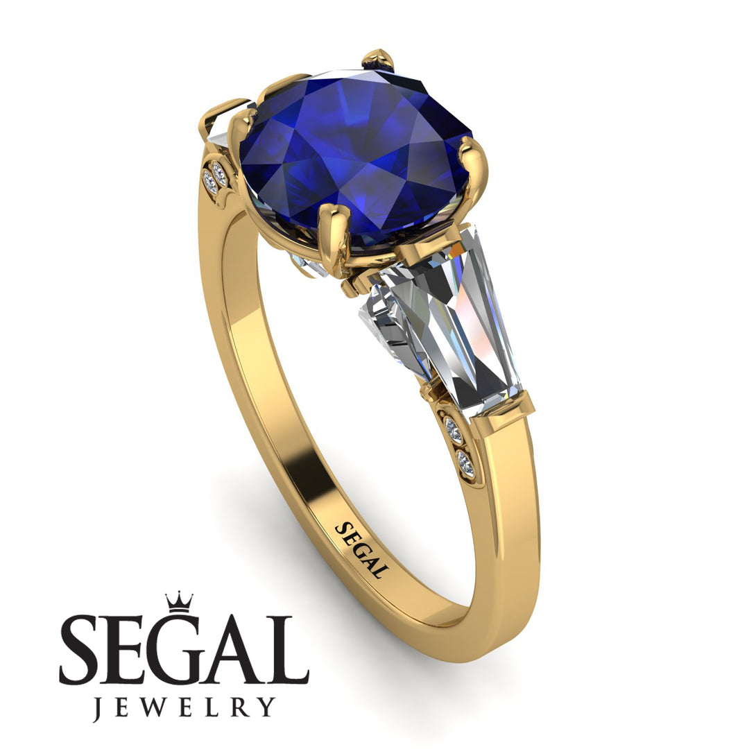 Glamorous Custom Sapphire Ring - Harley No. 13