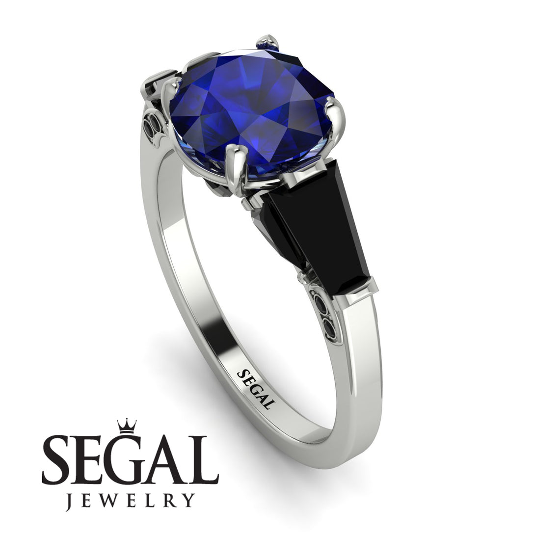 Glamorous Custom Sapphire Ring - Harley No. 45