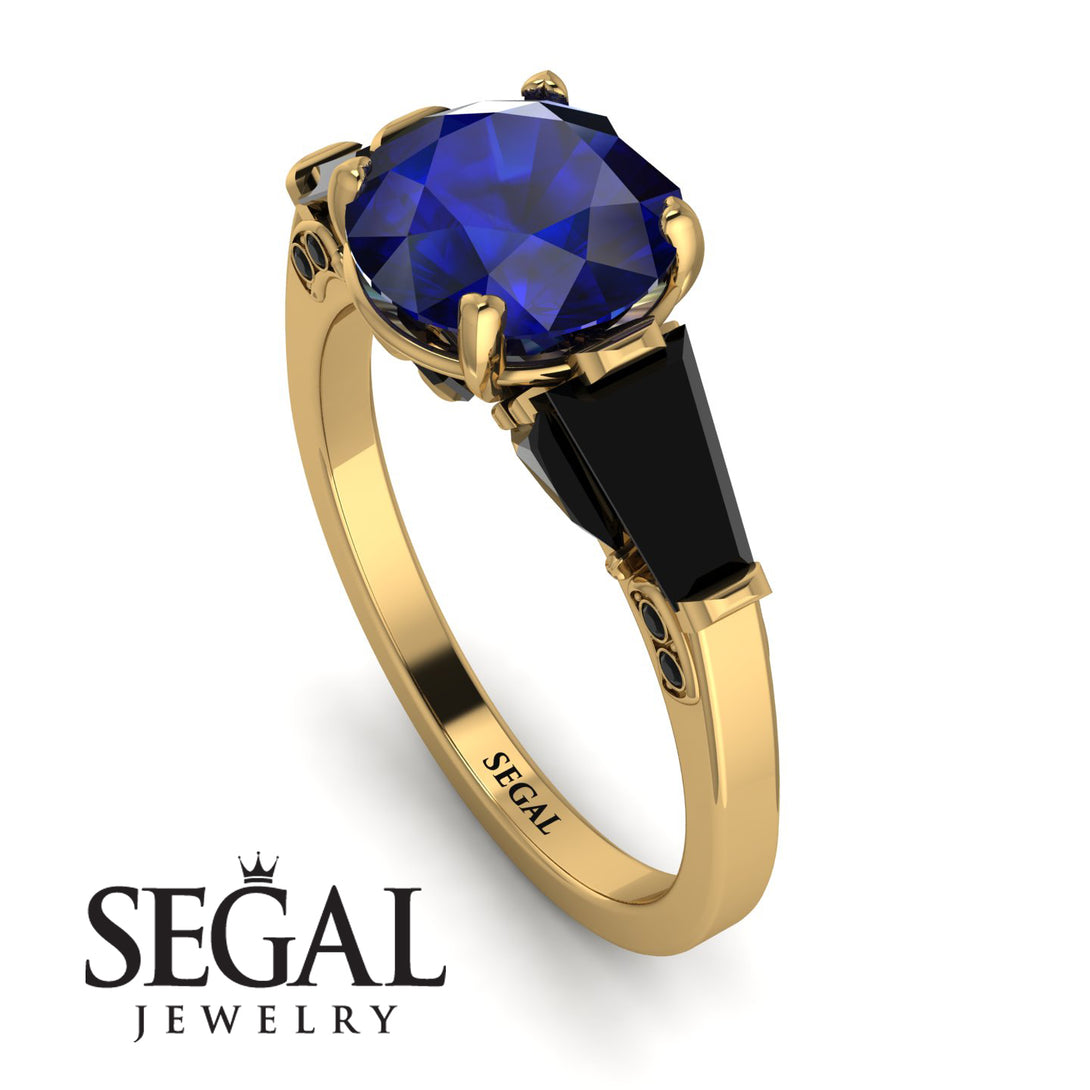Glamorous Custom Sapphire Ring - Harley No. 43