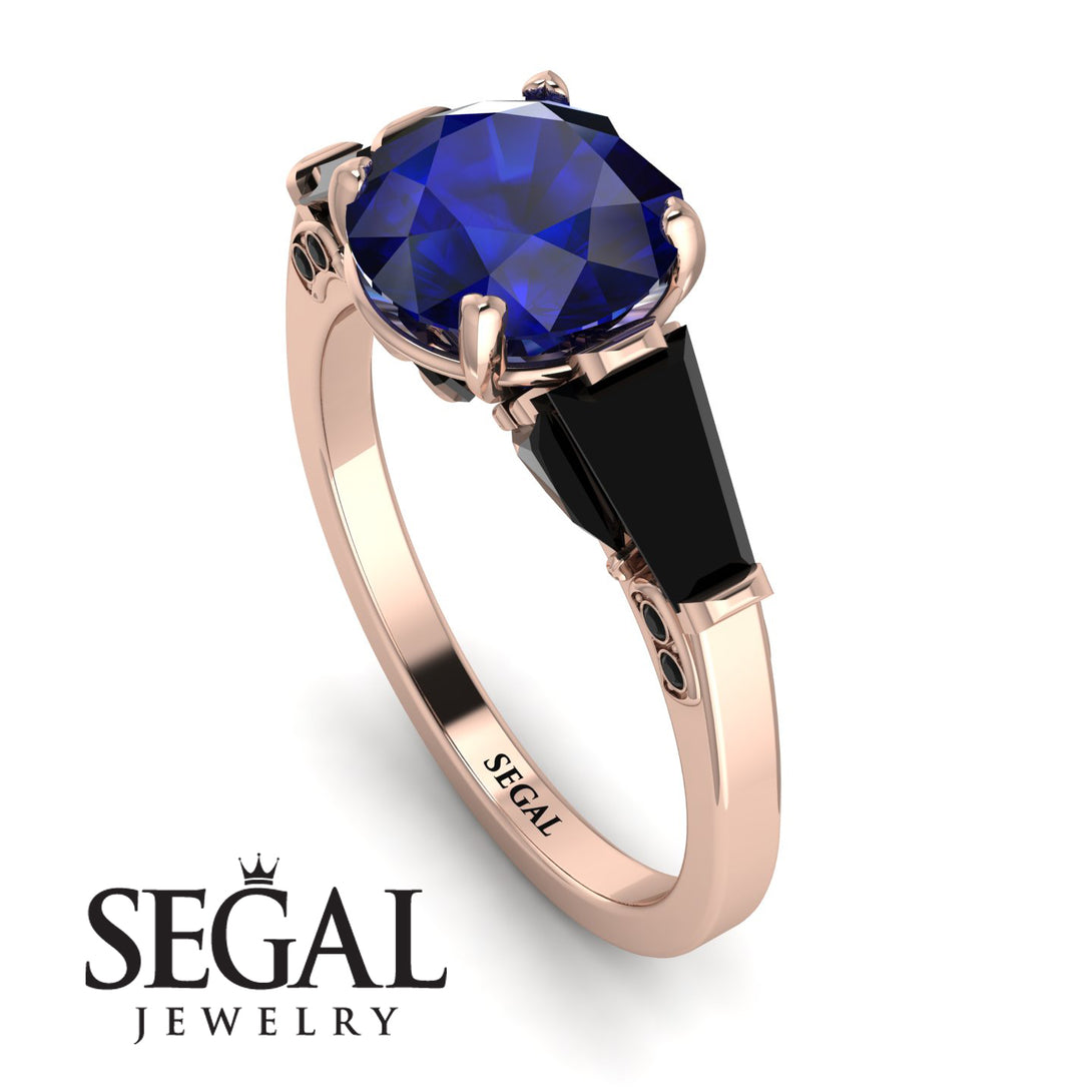 Glamorous Custom Sapphire Ring - Harley No. 44