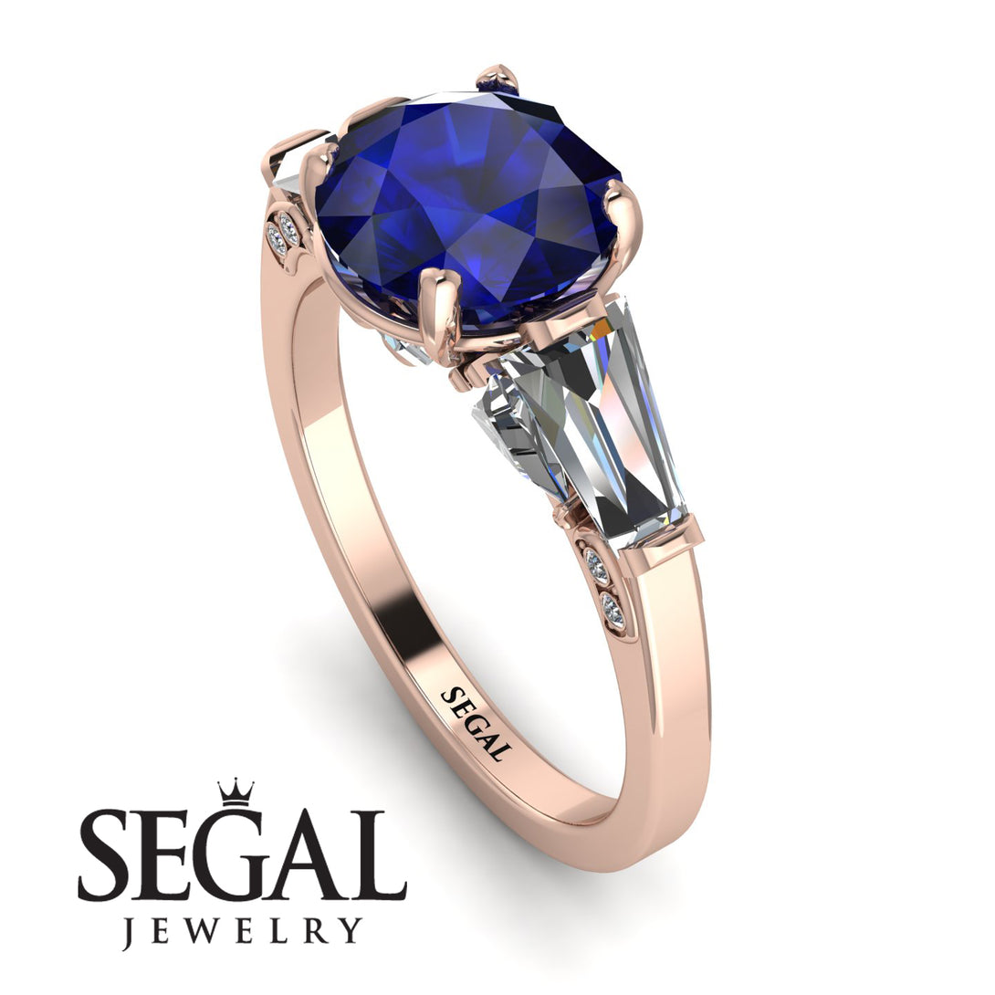 Glamorous Custom Sapphire Ring - Harley No. 14