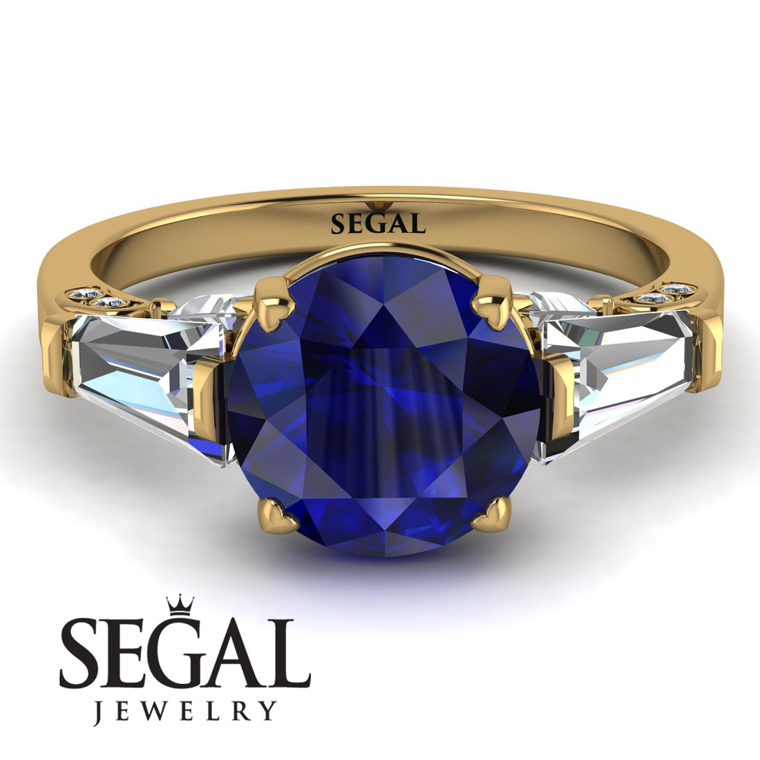Glamorous Custom Sapphire Ring - Harley No. 13
