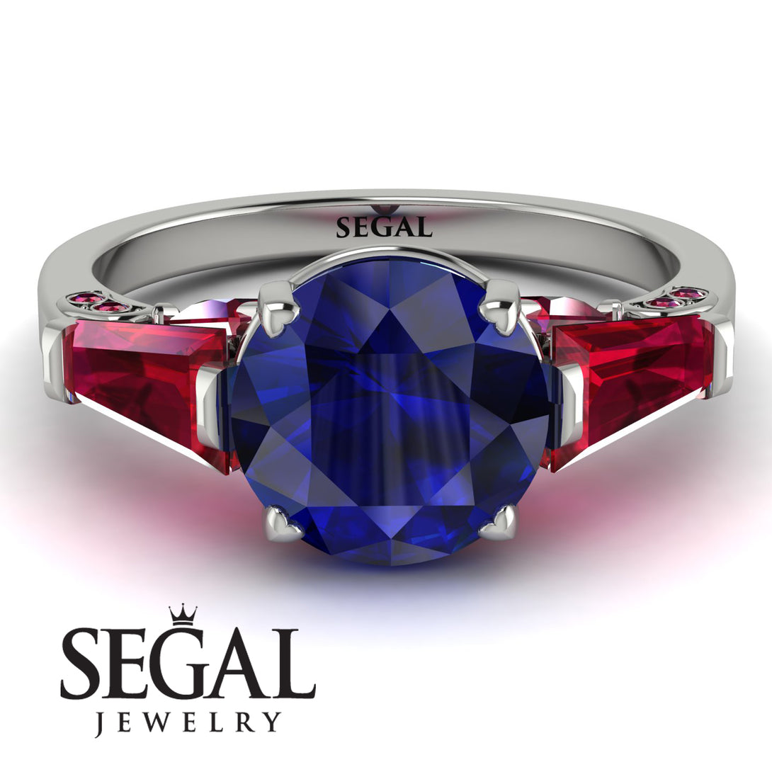 Glamorous Custom Sapphire Ring - Harley No. 60