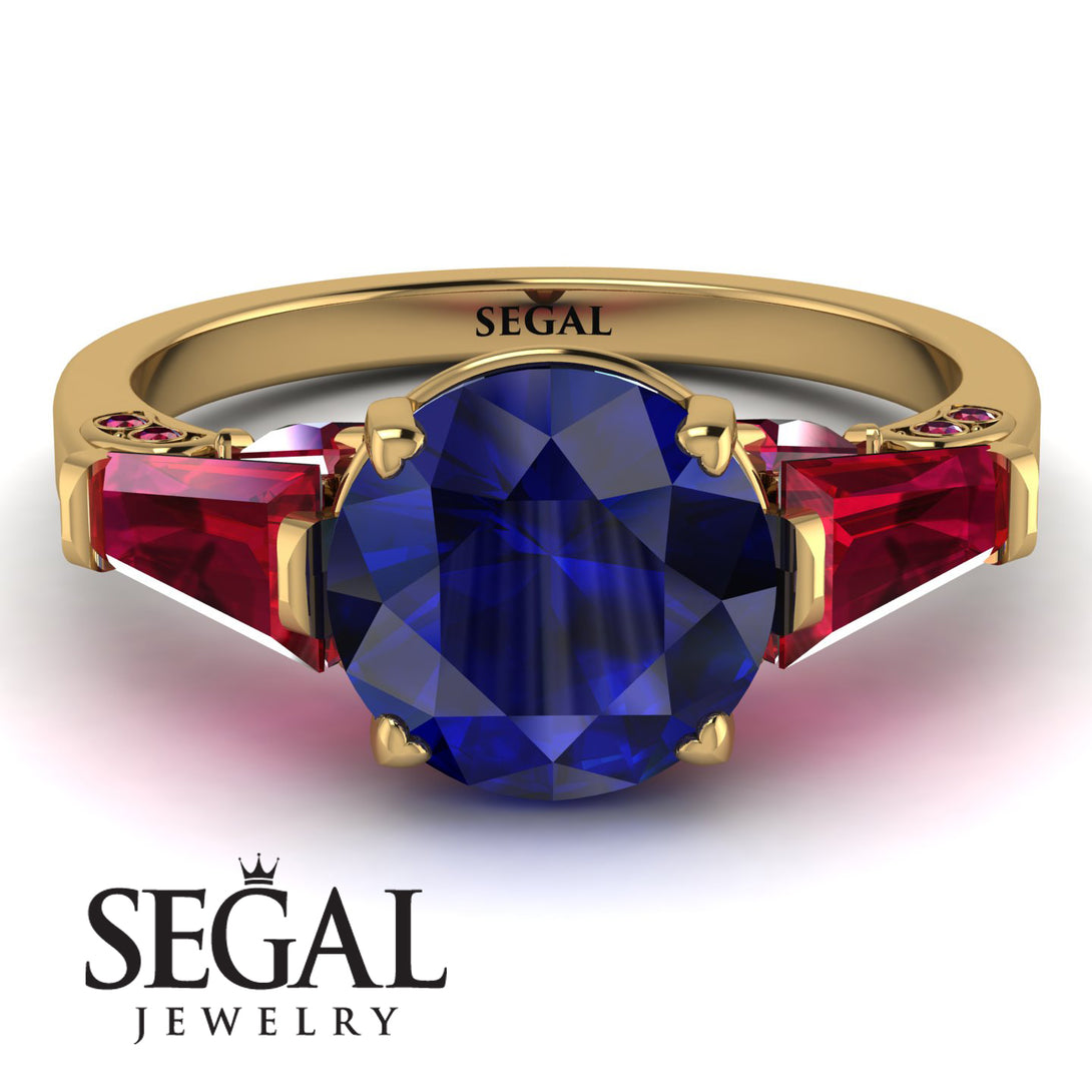 Glamorous Custom Sapphire Ring - Harley No. 58