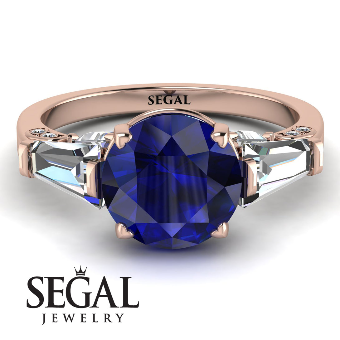 Glamorous Custom Sapphire Ring - Harley No. 14