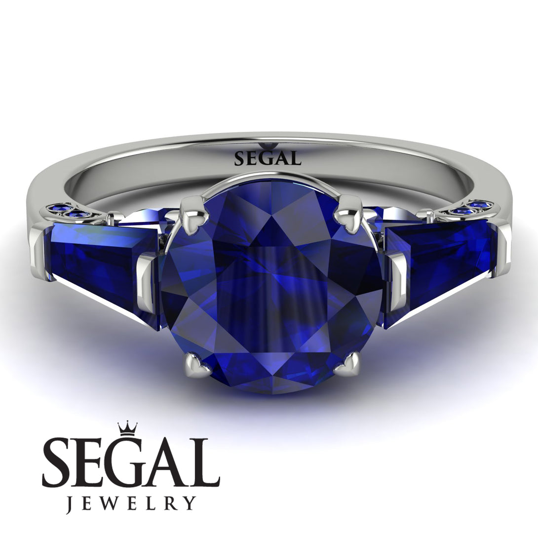 Glamorous Custom Sapphire Ring - Harley No. 75