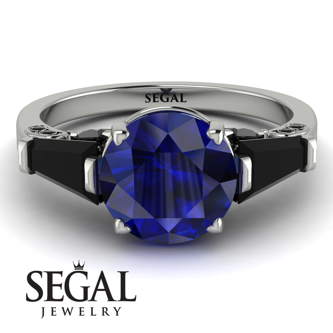 Glamorous Custom Sapphire Ring - Harley No. 45