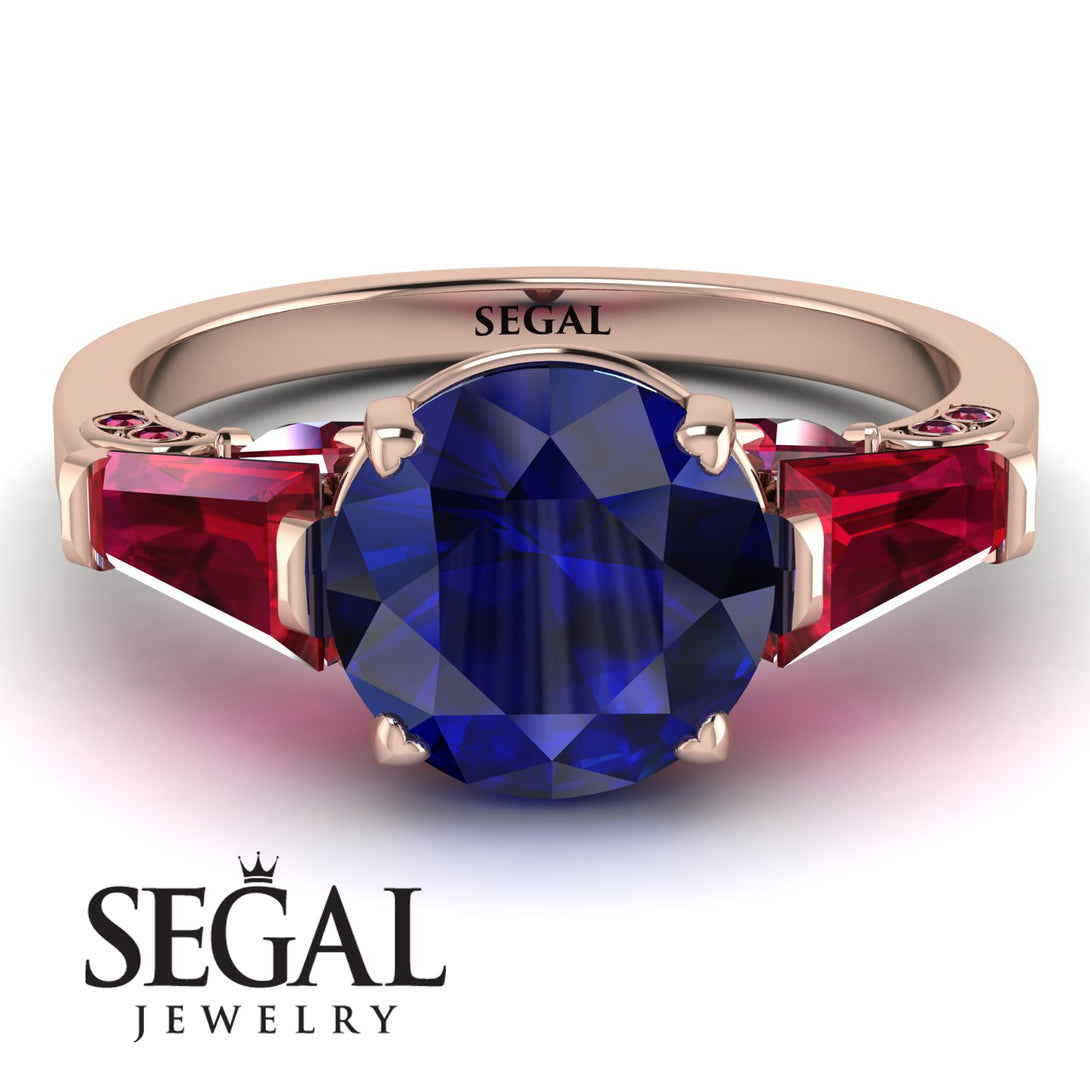 Glamorous Custom Sapphire Ring - Harley No. 59