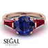 Glamorous Custom Sapphire Ring - Harley No. 59