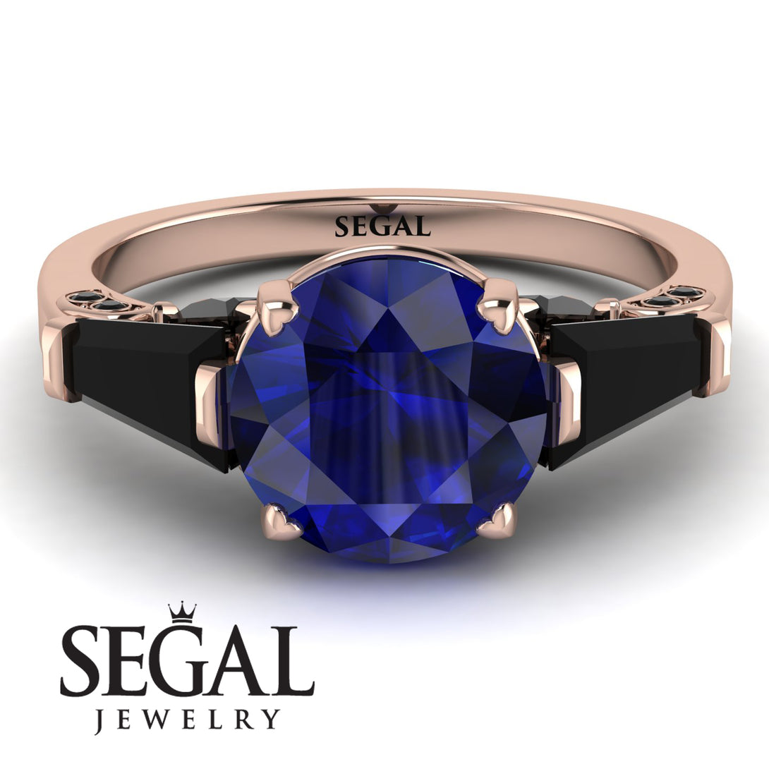 Glamorous Custom Sapphire Ring - Harley No. 44