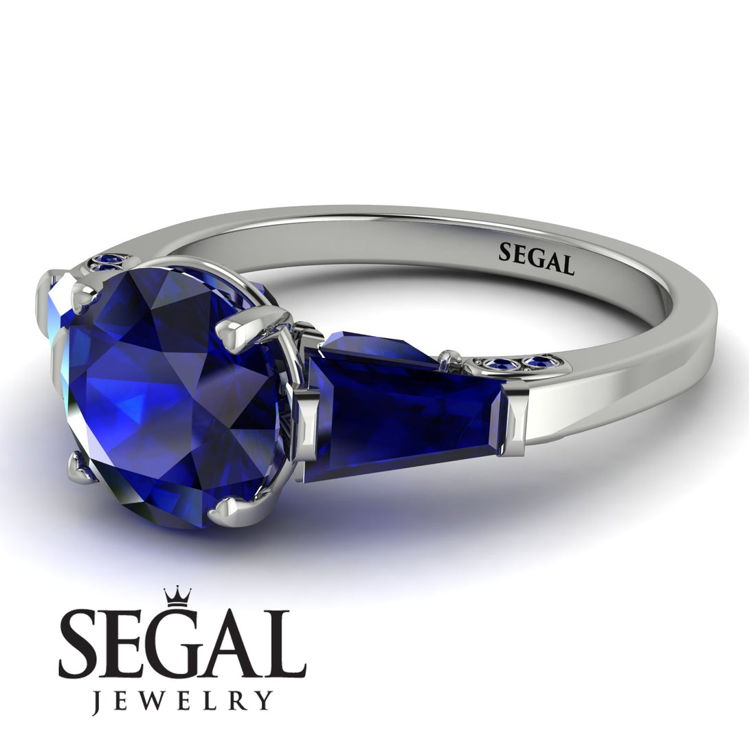 Glamorous Custom Sapphire Ring - Harley No. 75