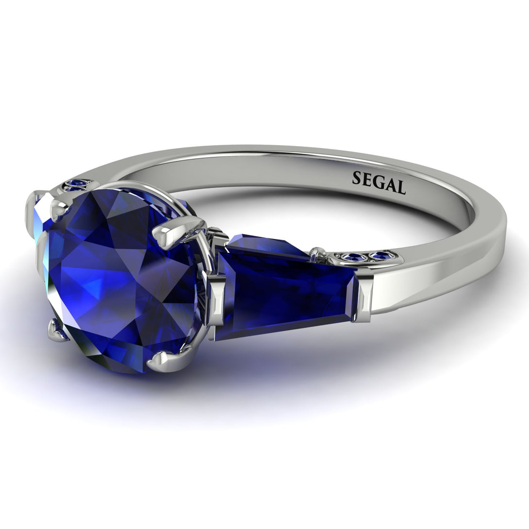 Glamorous Custom Sapphire Ring - Harley No. 75