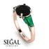 Glamorous Custom Black Diamond Ring - Harley No. 23 image 2