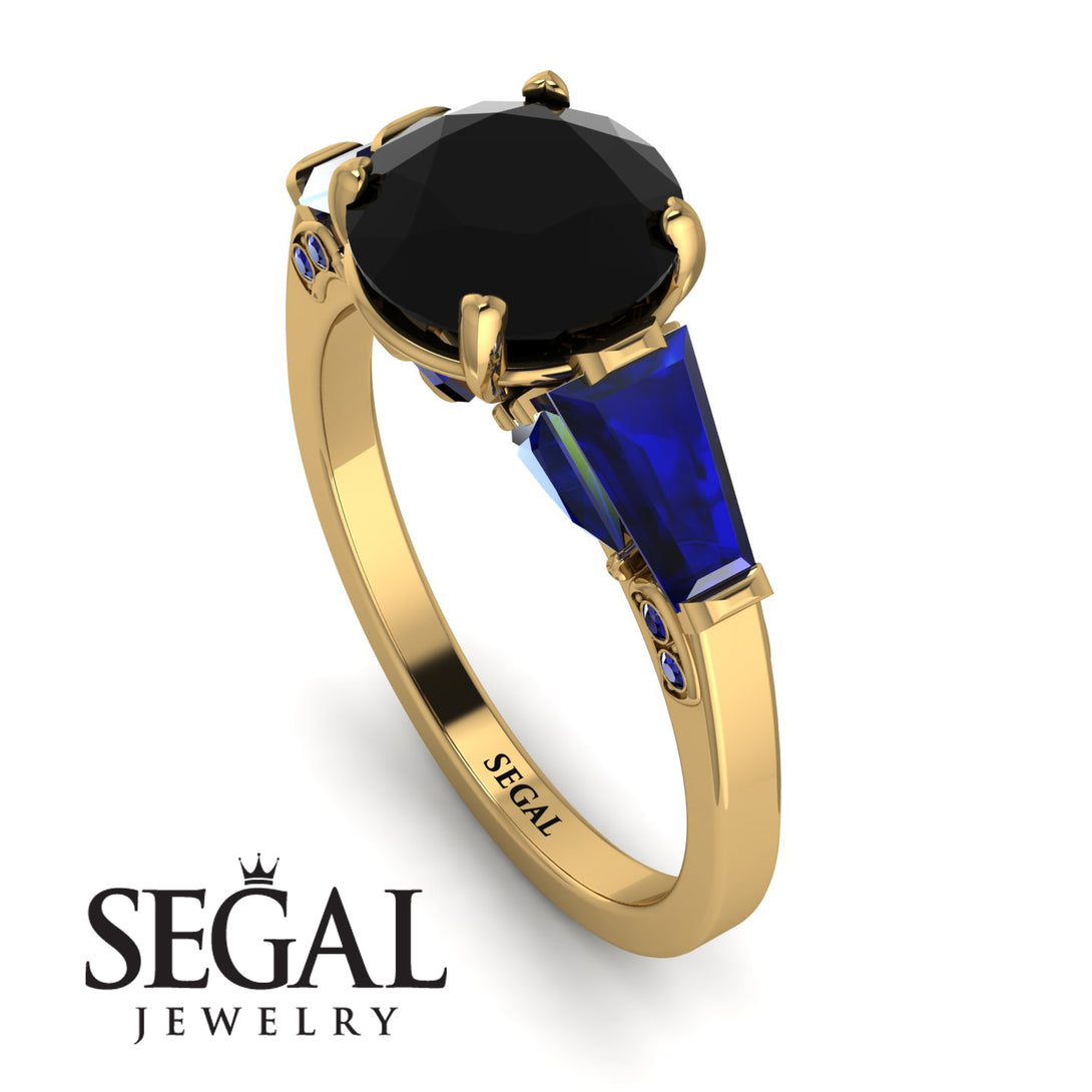 Glamorous Custom Black Diamond Ring - Harley No. 67