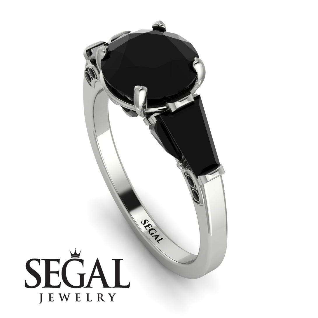 Glamorous Custom Black Diamond Ring - Harley No. 39