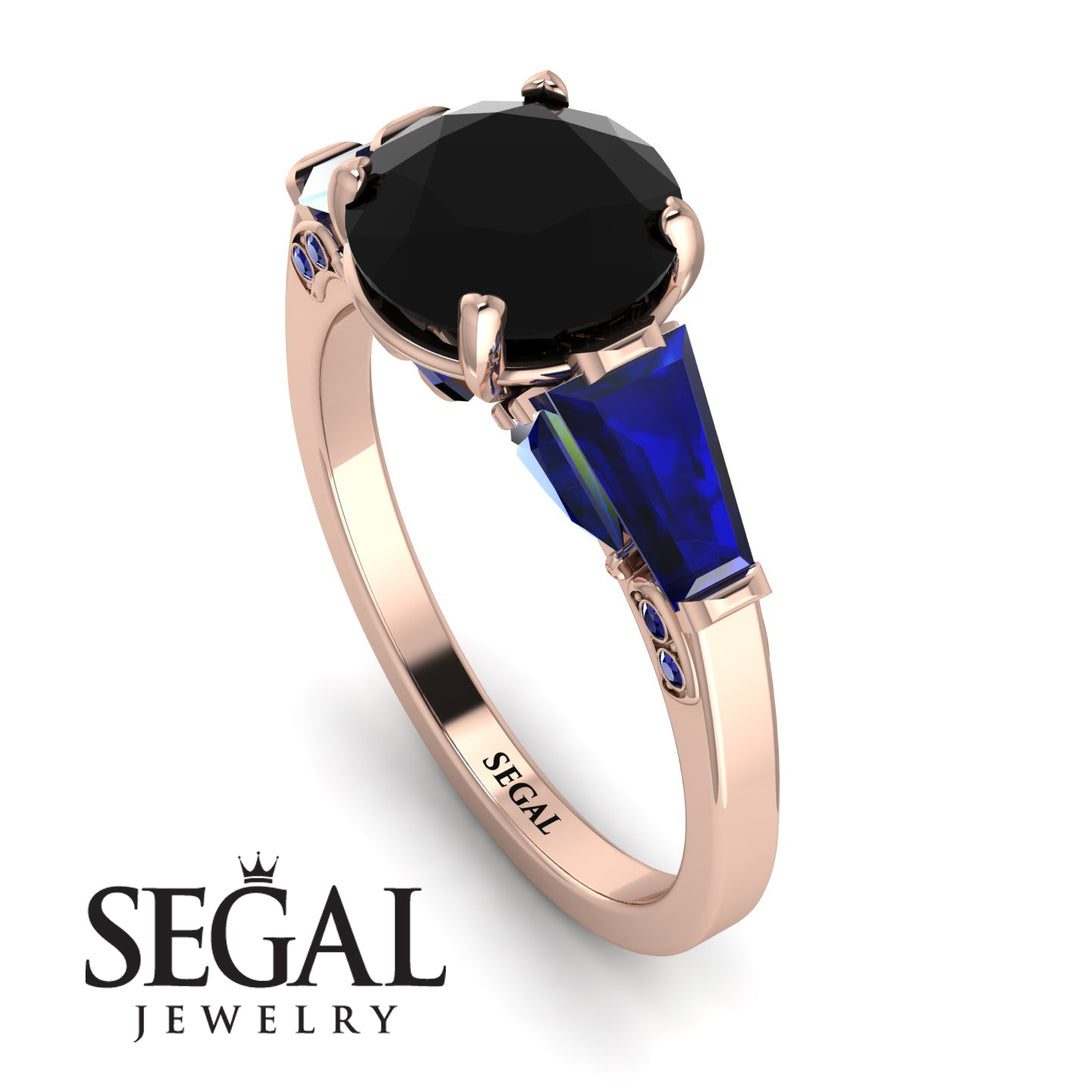 Glamorous Custom Black Diamond Ring - Harley No. 68