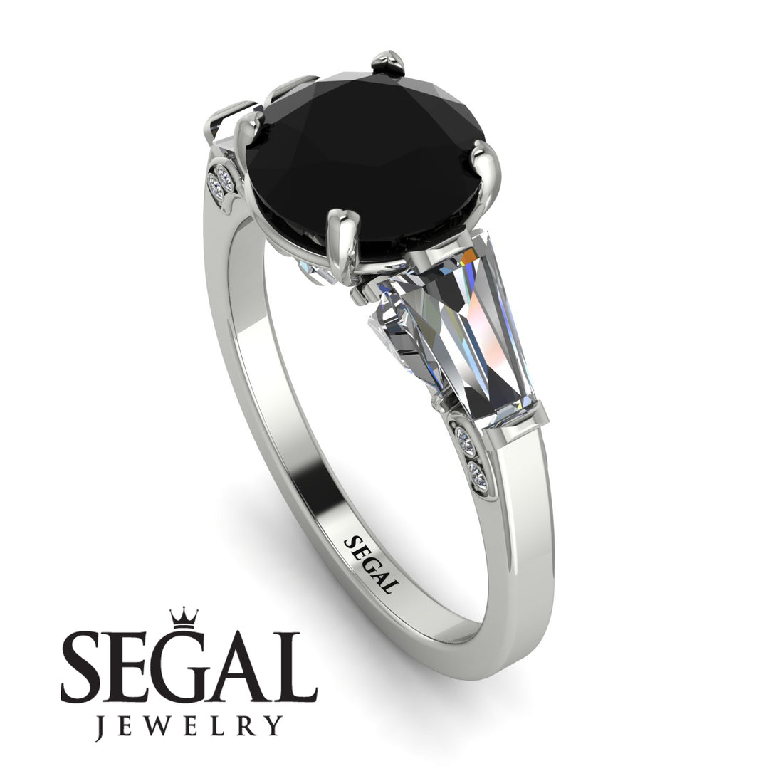Glamorous Custom Black Diamond Ring - Harley No. 9