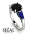 Glamorous Custom Black Diamond Ring - Harley No. 69 image 2