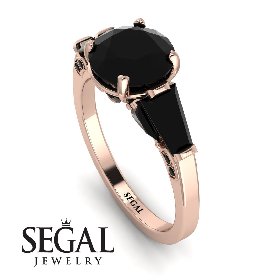 Glamorous Custom Black Diamond Ring - Harley No. 38
