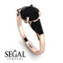 Glamorous Custom Black Diamond Ring - Harley No. 38
