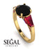 Glamorous Custom Black Diamond Ring - Harley No. 52 image 2
