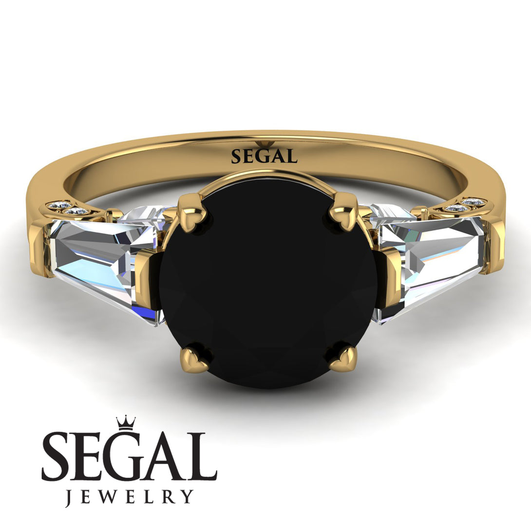 Glamorous Custom Black Diamond Ring - Harley No. 7