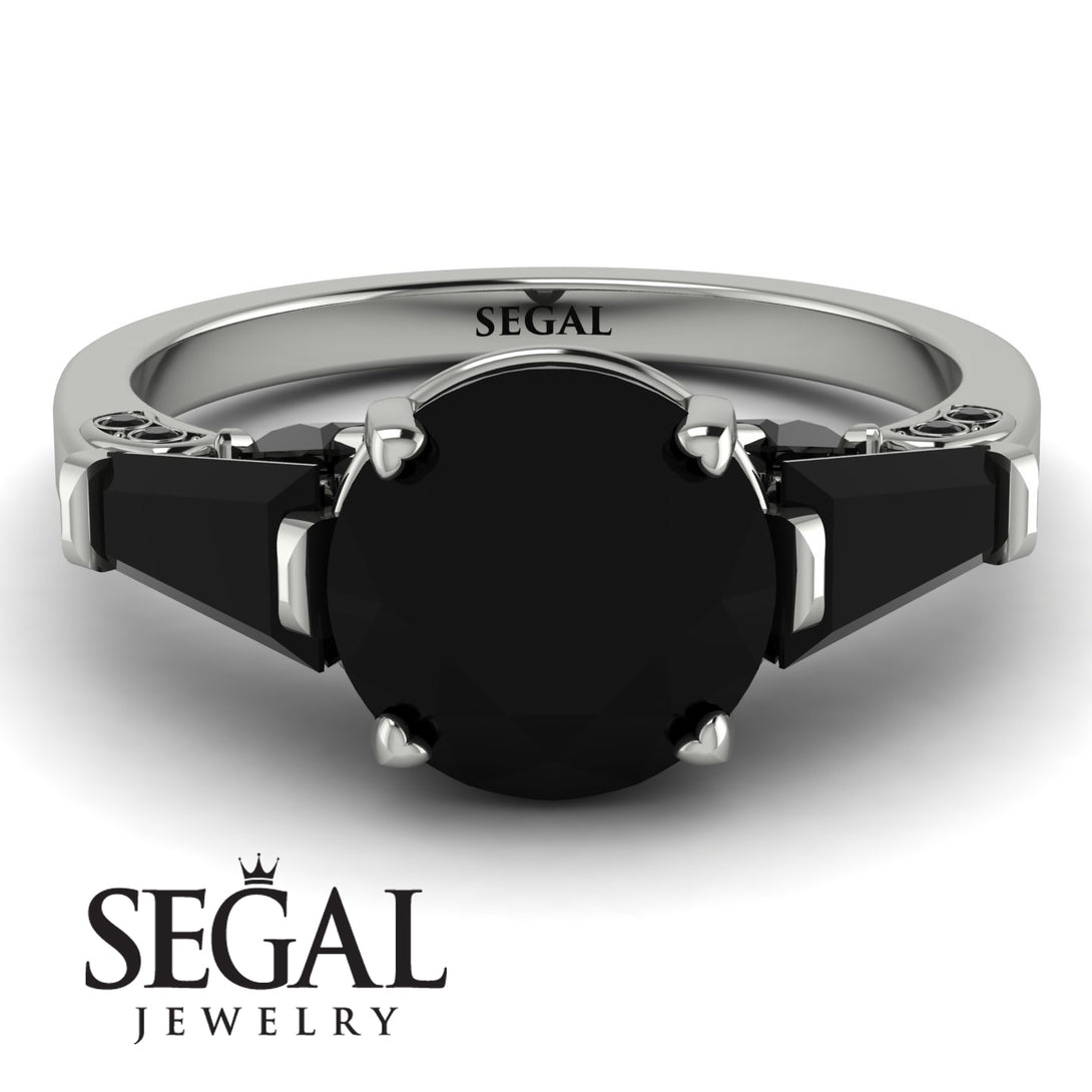 Glamorous Custom Black Diamond Ring - Harley No. 39