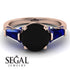 Glamorous Custom Black Diamond Ring - Harley No. 68 image 3