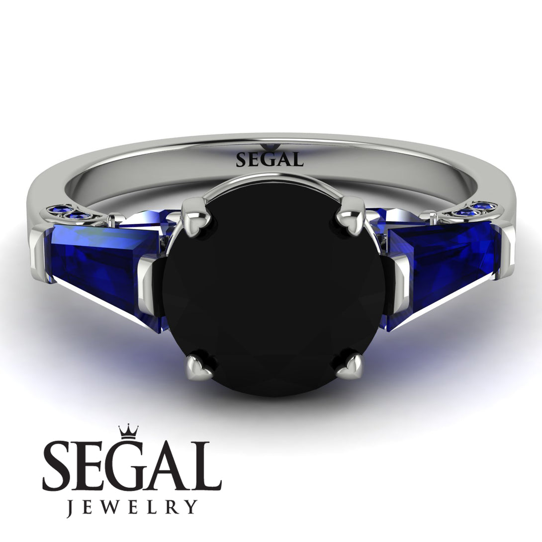 Glamorous Custom Black Diamond Ring - Harley No. 69