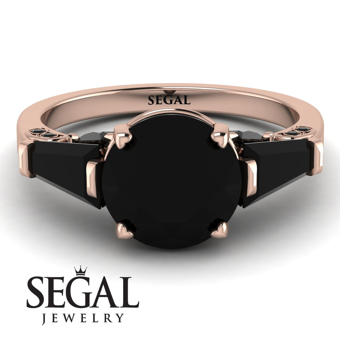 Glamorous Custom Black Diamond Ring - Harley No. 38