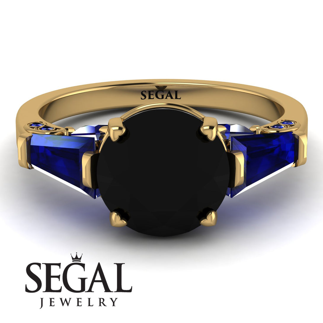 Glamorous Custom Black Diamond Ring - Harley No. 67