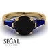 Glamorous Custom Black Diamond Ring - Harley No. 67