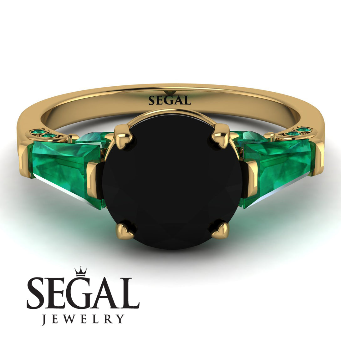 Glamorous Custom Black Diamond Ring - Harley No. 22