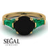 Glamorous Custom Black Diamond Ring - Harley No. 22