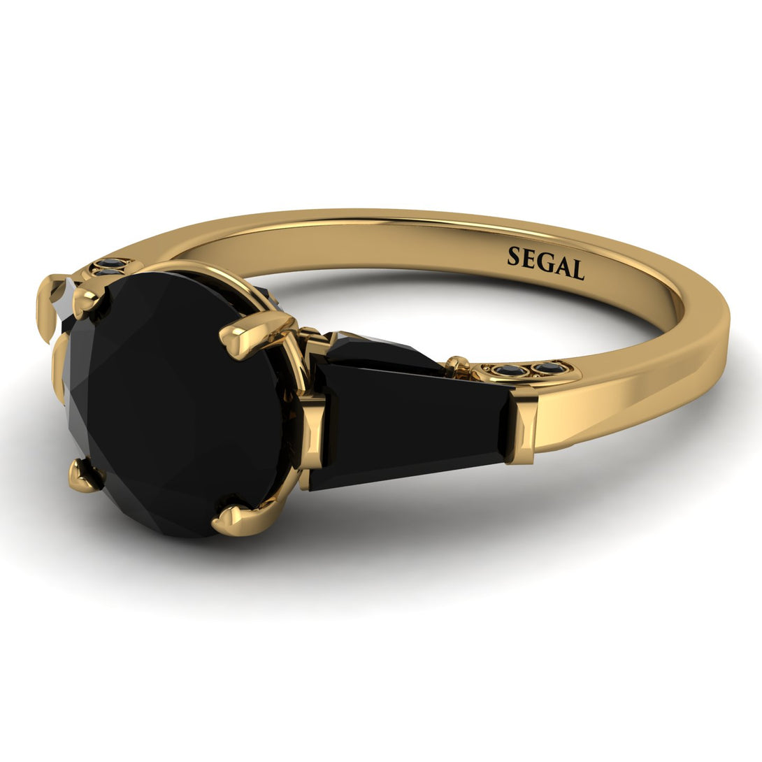 Glamorous Custom Black Diamond Ring - Harley No. 37