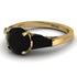 Glamorous Custom Black Diamond Ring - Harley No. 37