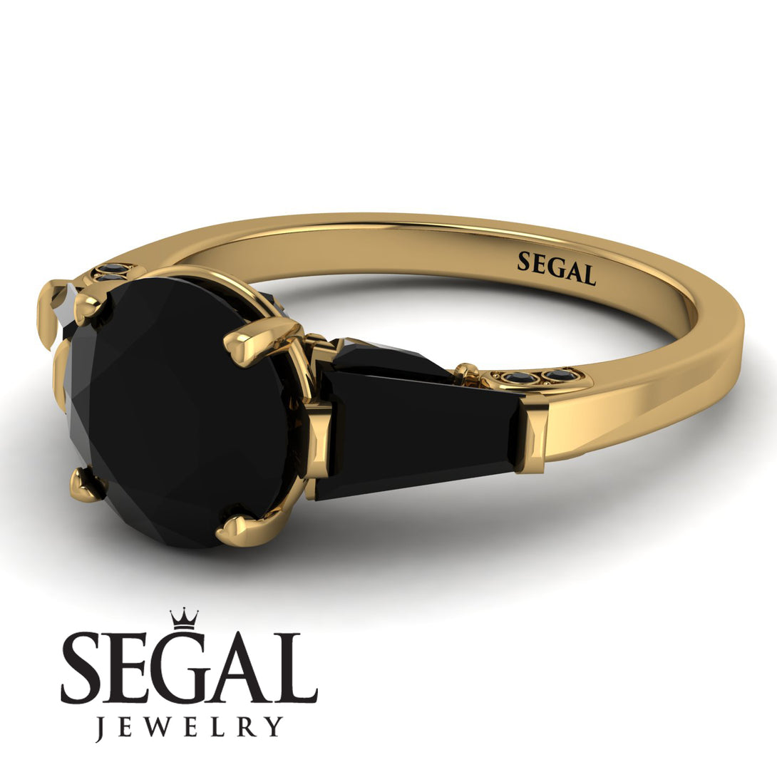 Glamorous Custom Black Diamond Ring - Harley No. 37