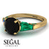 Glamorous Custom Black Diamond Ring - Harley No. 22