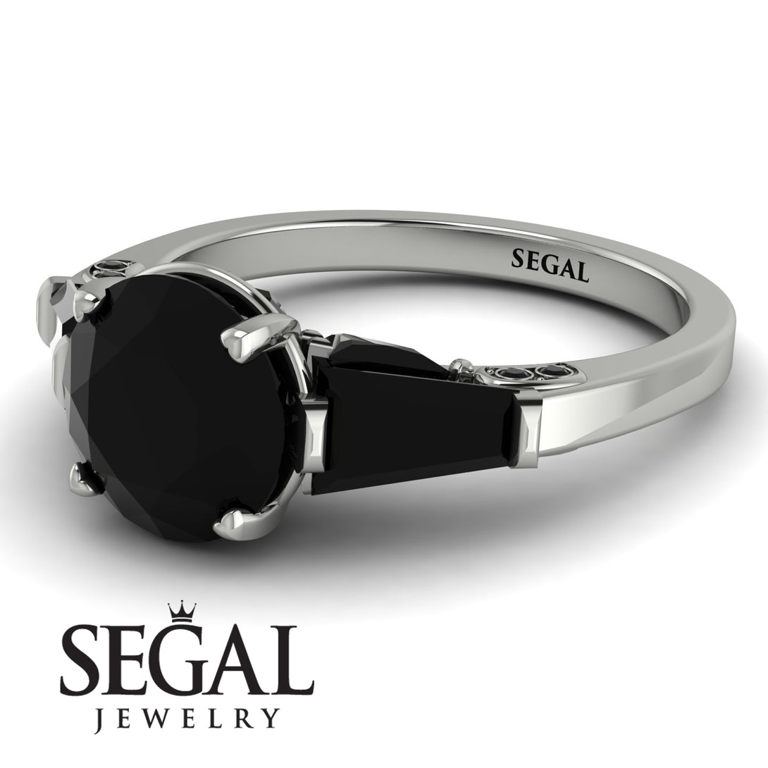 Glamorous Custom Black Diamond Ring - Harley No. 39