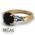 Glamorous Custom Black Diamond Ring - Harley No. 7