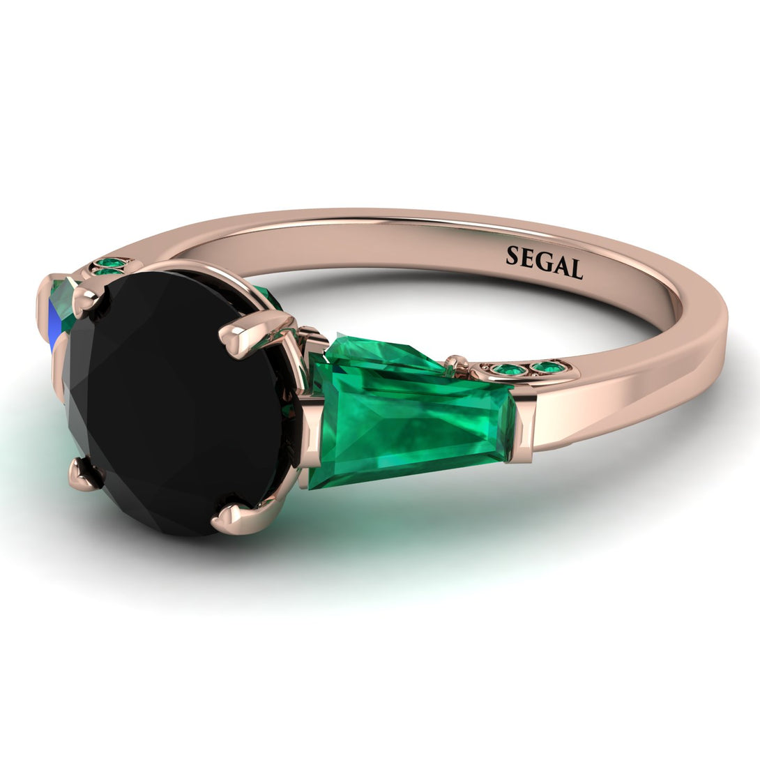 Glamorous Custom Black Diamond Ring - Harley No. 23