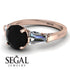 Glamorous Custom Black Diamond Ring - Harley No. 8